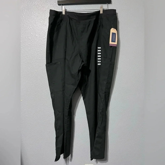 (2) NWT Cherokee Workwear Modern Classic Petite Scrub Pants 2XL WW120. - Picture 3 of 9